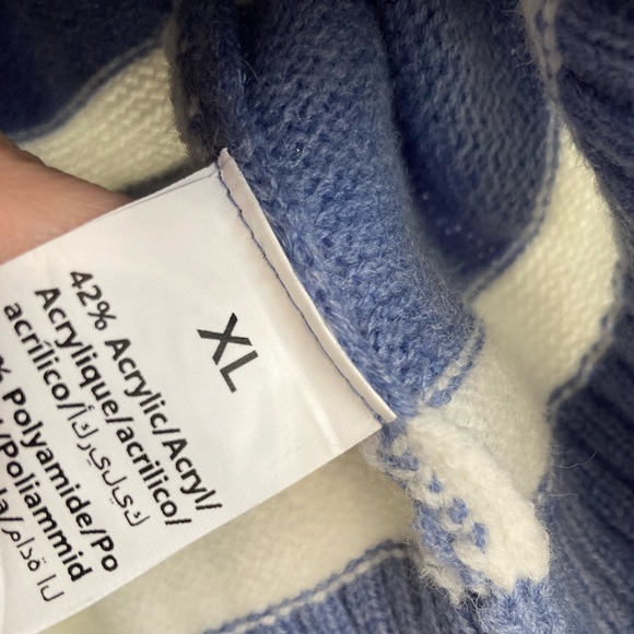 SHEIN Blue and White Striped Sweater - Picture 3 of 3